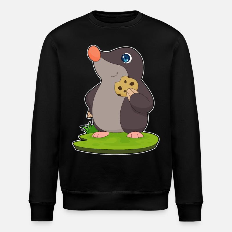 Mole biscuit - Stanley/Stella ROLLER Unisex Organic Sweatshirt - black