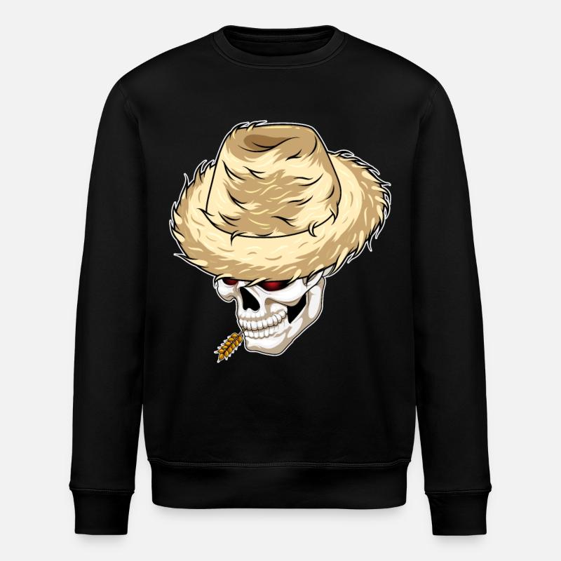 Skull Farmer Blé - Sweat bio ROLLER Stanley/Stella Unisexe - noir