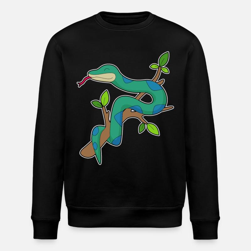 Branche de serpent - Sweat bio ROLLER Stanley/Stella Unisexe - noir
