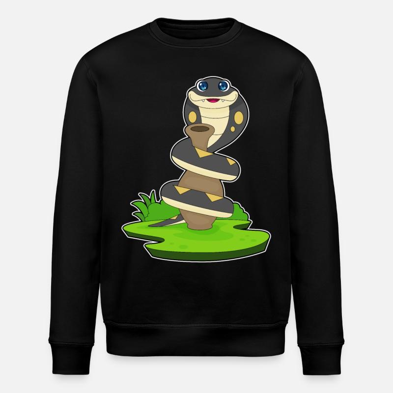 Cruche à serpent - Sweat bio ROLLER Stanley/Stella Unisexe - noir
