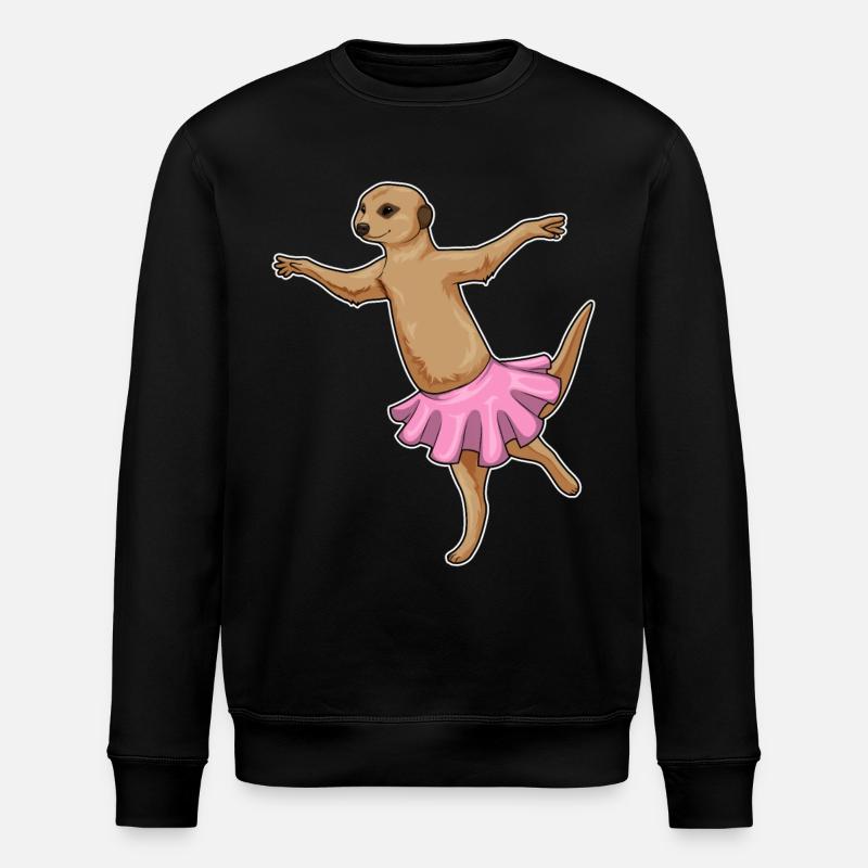 Erdmännchen Ballerina Ballett Tanz - Stanley/Stella Unisex Bio-Sweatshirt ROLLER - Schwarz