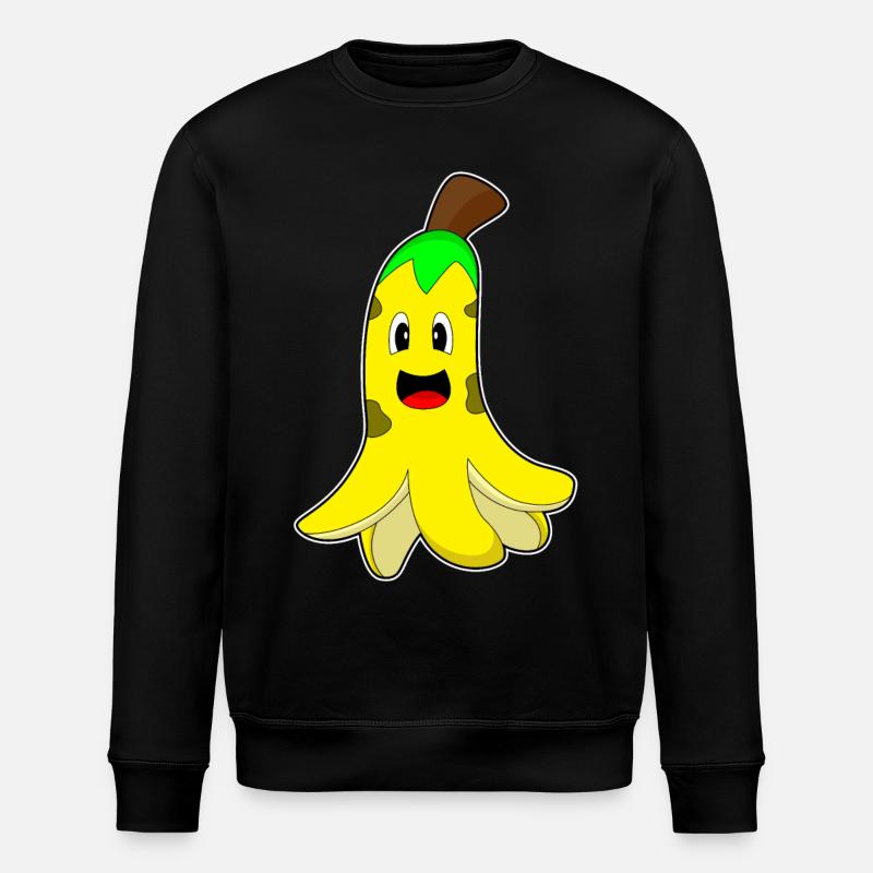 Poulpe Banane - Sweat bio ROLLER Stanley/Stella Unisexe - noir