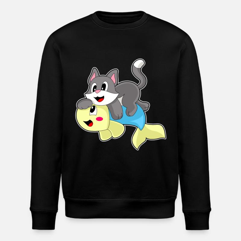 Poisson-chat - Sweat bio ROLLER Stanley/Stella Unisexe - noir