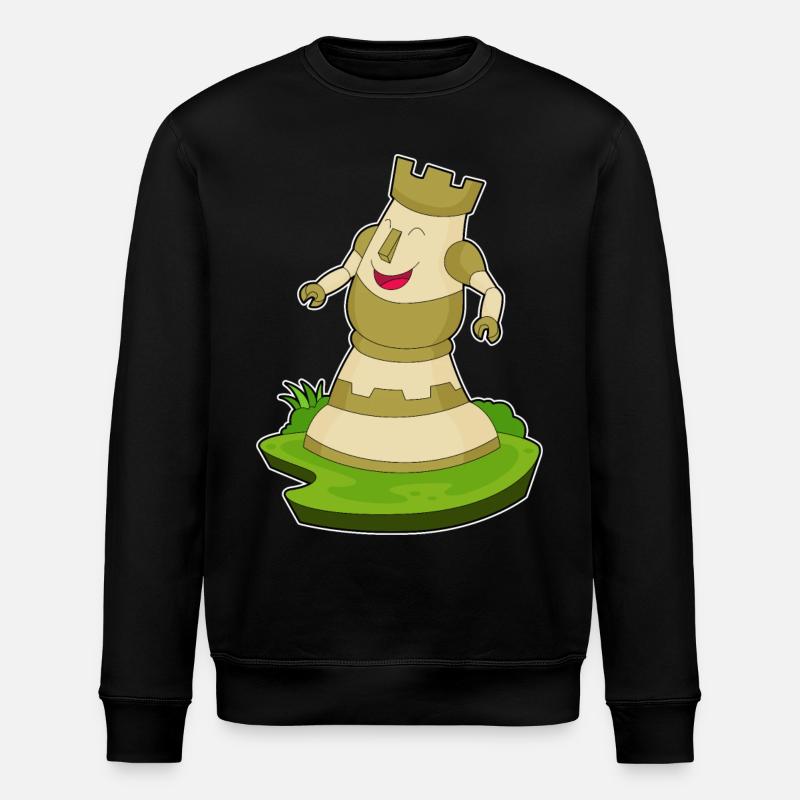 Pièce d’échecs Tour d’échecs - Sweat bio ROLLER Stanley/Stella Unisexe - noir