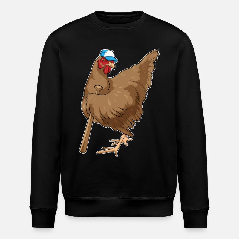 Poulet Baseball Bats - Sweat bio ROLLER Stanley/Stella Unisexe - noir