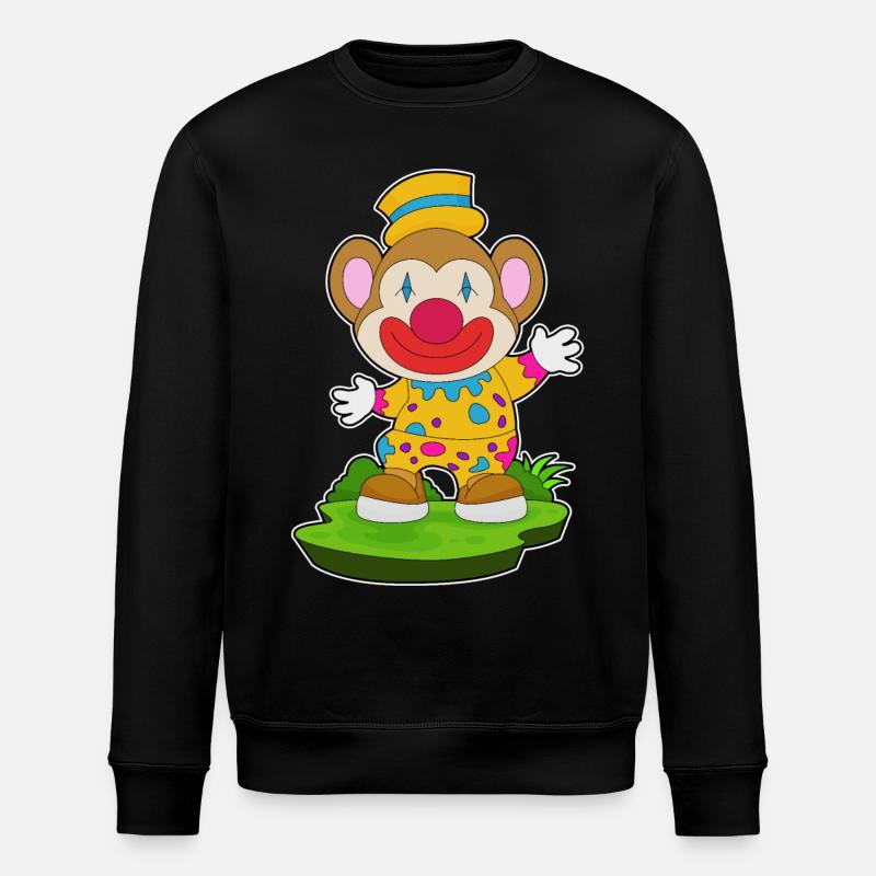 Clown singe - Sweat bio ROLLER Stanley/Stella Unisexe - noir
