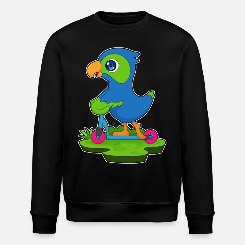 Parrot Roller - Stanley/Stella ROLLER Unisex Organic Sweatshirt - black