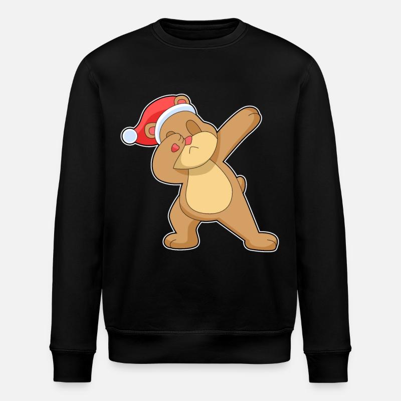 Ours Noël Hip Hop - Sweat bio ROLLER Stanley/Stella Unisexe - noir