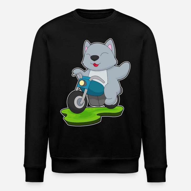 Moto Cat - Sweat bio ROLLER Stanley/Stella Unisexe - noir