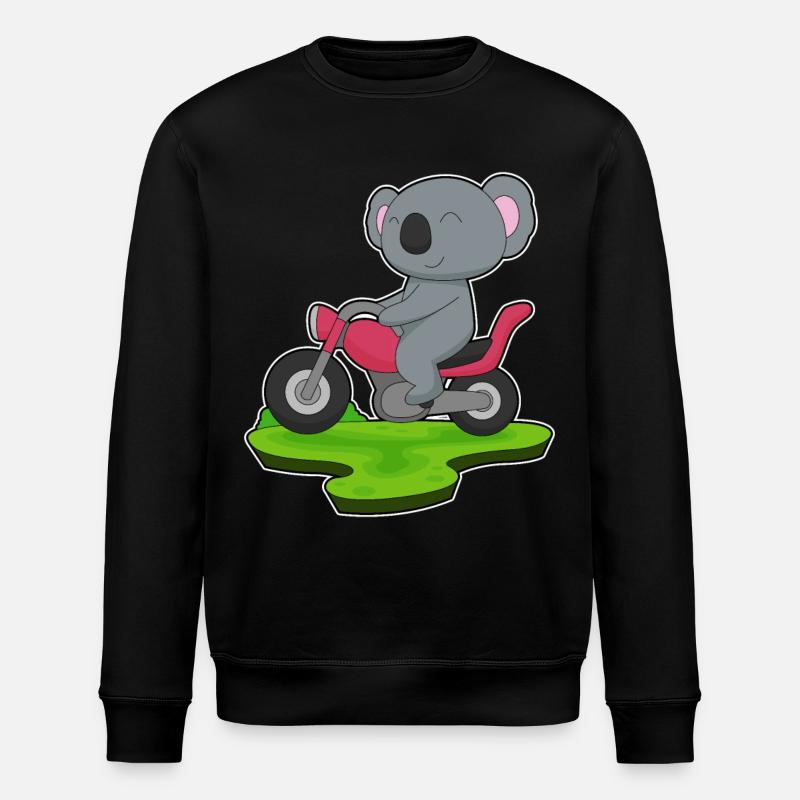 Moto Koala - Sweat bio ROLLER Stanley/Stella Unisexe - noir