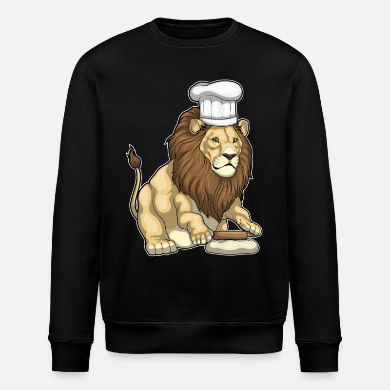 Chapeau de chef Lion Baker - Sweat bio ROLLER Stanley/Stella Unisexe - noir