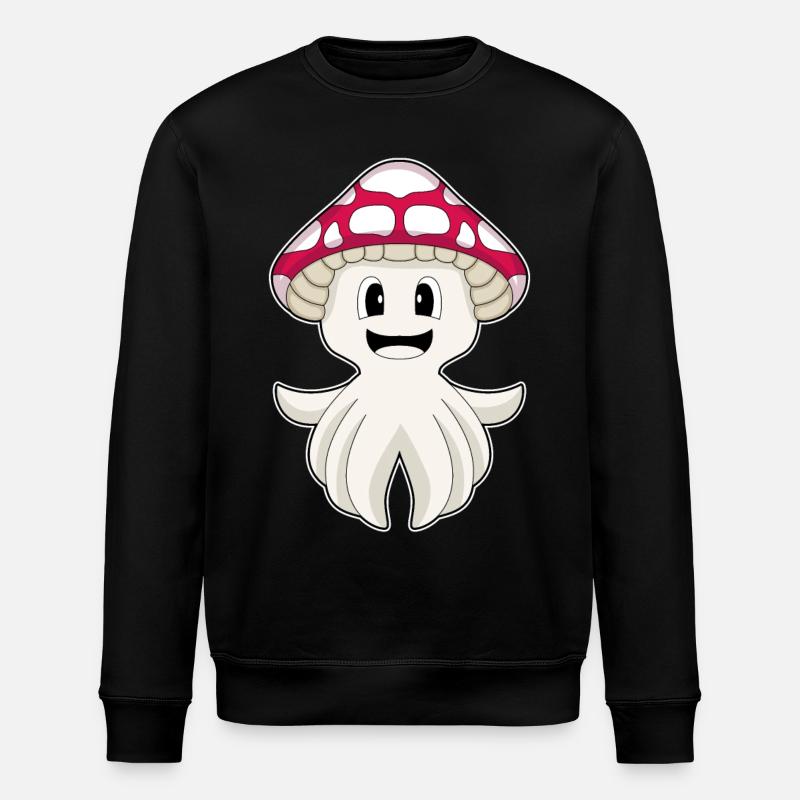 Champignon poulpe - Sweat bio ROLLER Stanley/Stella Unisexe - noir