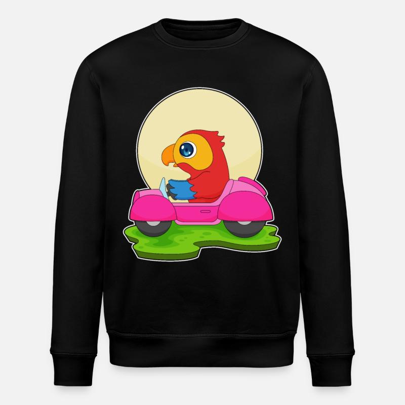Parrot Car - Stanley/Stella ROLLER Unisex Organic Sweatshirt - black