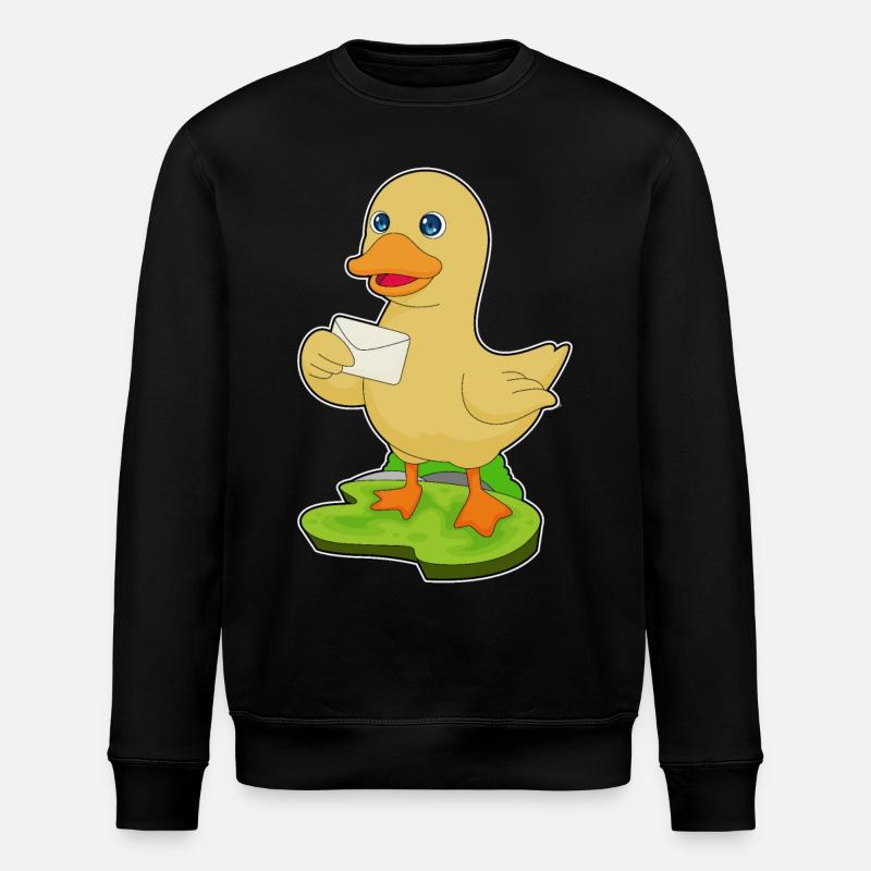 Lettre de canard - Sweat bio ROLLER Stanley/Stella Unisexe - noir