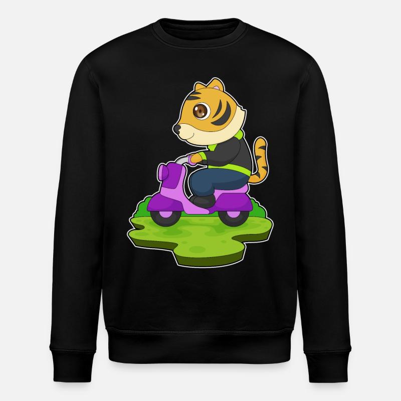 Tiger Motorrad - Stanley/Stella Unisex Bio-Sweatshirt ROLLER - Schwarz