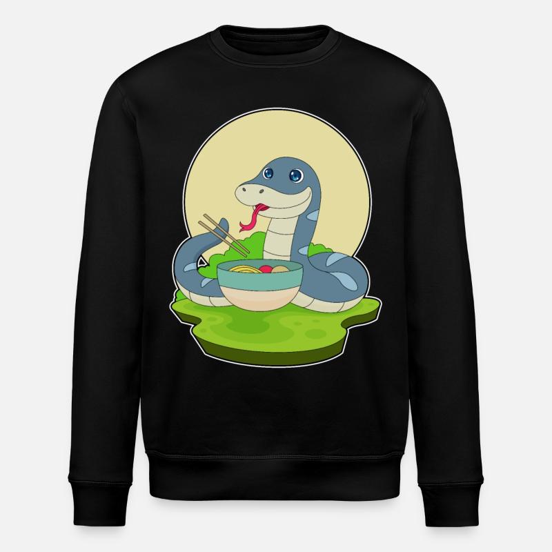 Schlange Ramen - Stanley/Stella Unisex Bio-Sweatshirt ROLLER - Schwarz