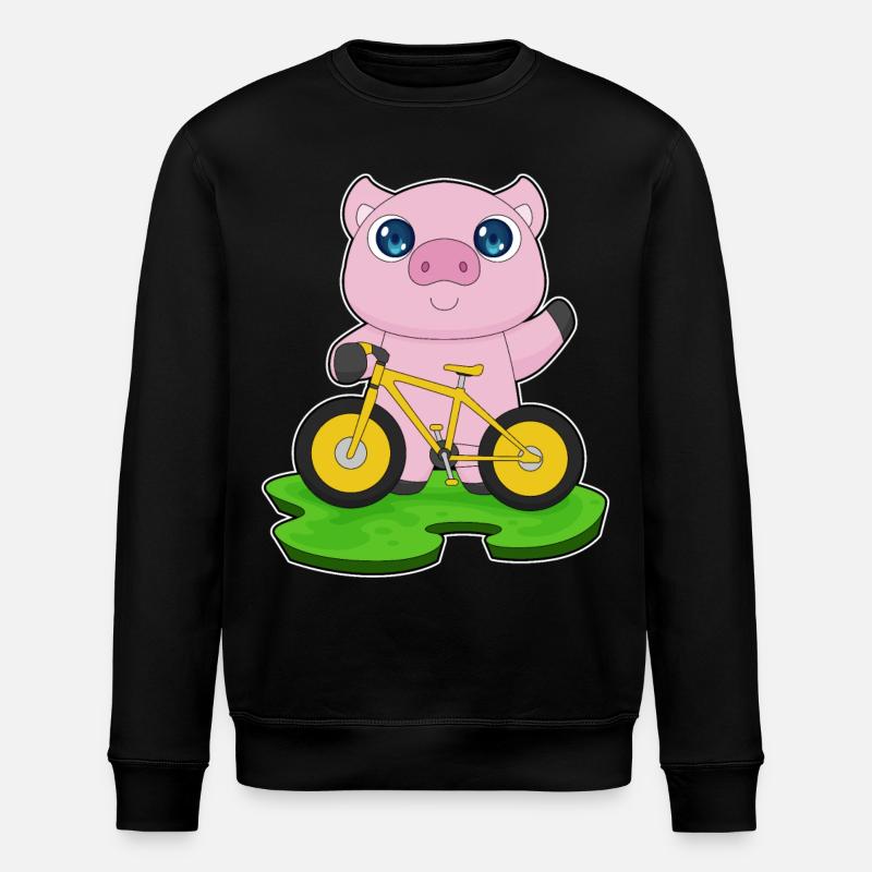 Vélo de cochon - Sweat bio ROLLER Stanley/Stella Unisexe - noir