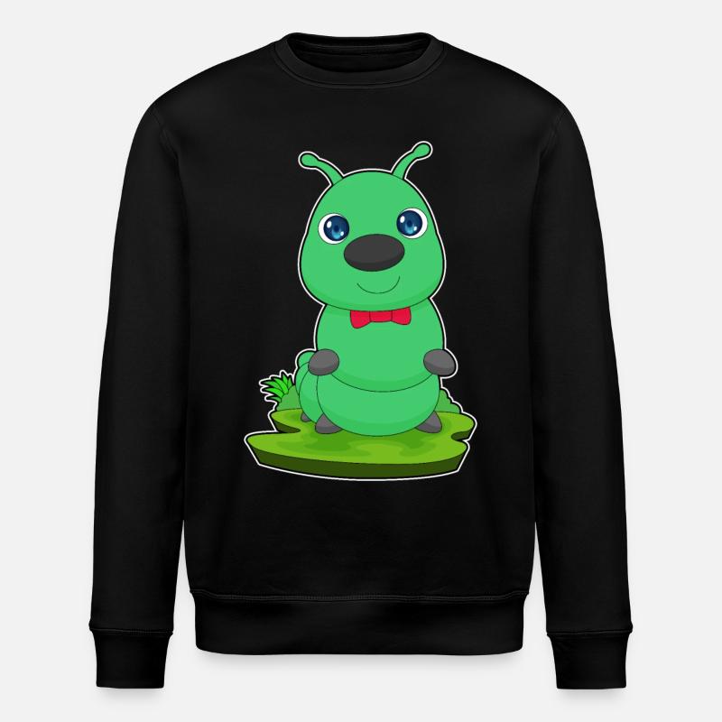 Caterpillar Loop - Stanley/Stella ROLLER Unisex Organic Sweatshirt - black