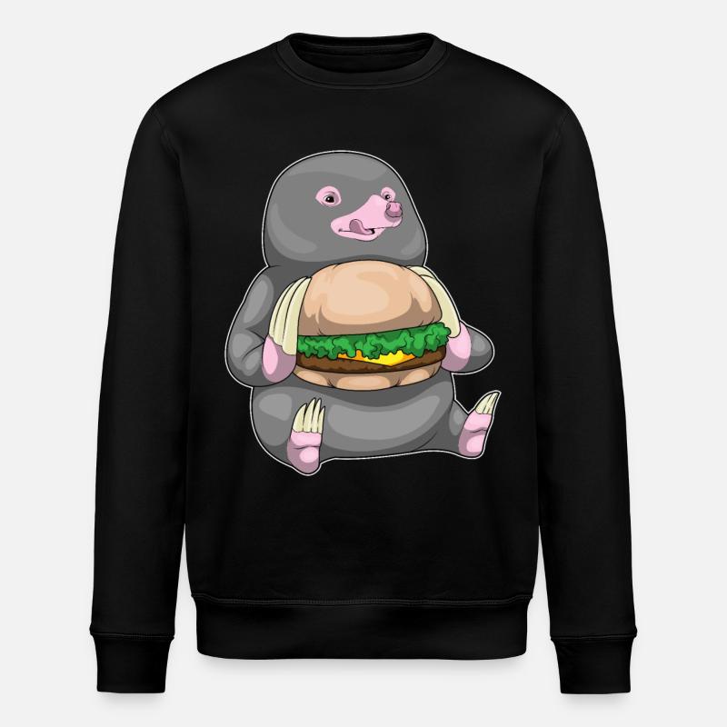 Mole Burger - Stanley/Stella ROLLER Unisex Organic Sweatshirt - black