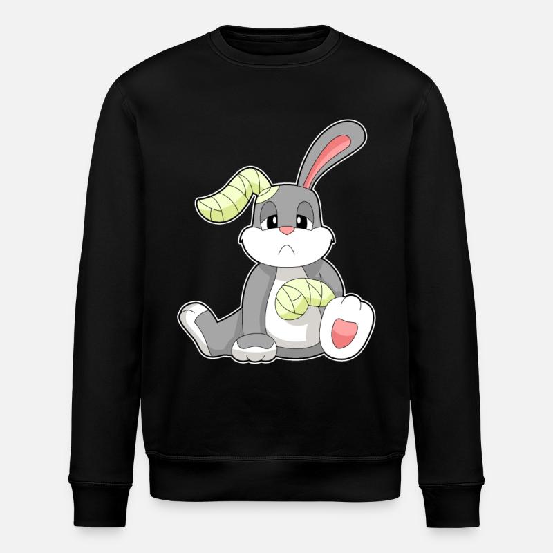 Rabbit Bandage - Stanley/Stella ROLLER Unisex Organic Sweatshirt - black