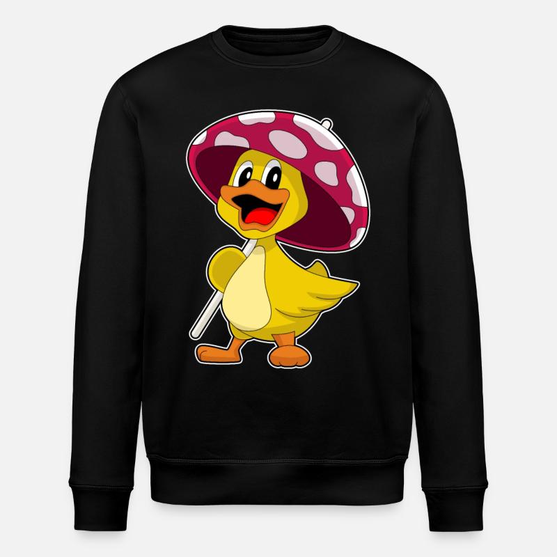 Duck Umbrella - Stanley/Stella ROLLER Unisex Organic Sweatshirt - black