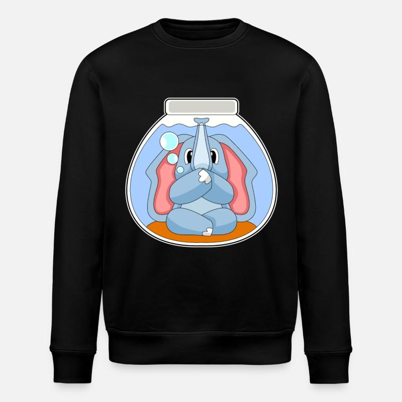 Aquarium des éléphants - Sweat bio ROLLER Stanley/Stella Unisexe - noir
