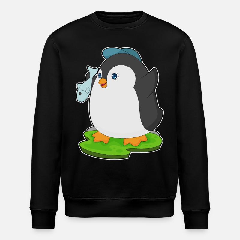 Poisson pingouin - Sweat bio ROLLER Stanley/Stella Unisexe - noir