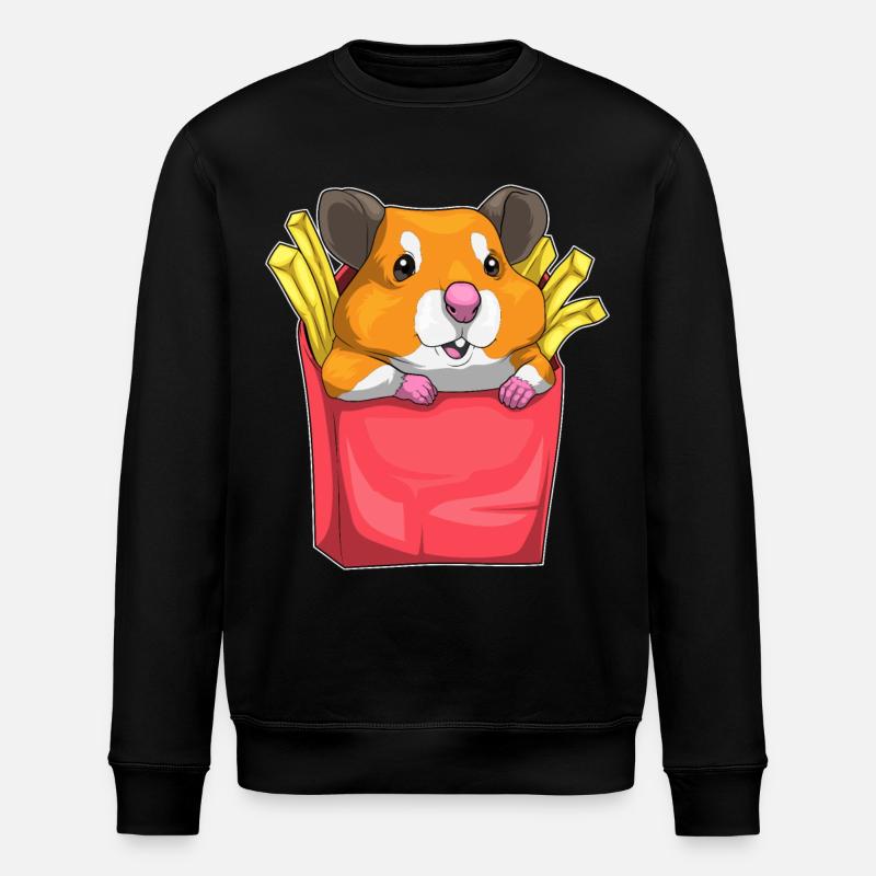 Frites de hamster - Sweat bio ROLLER Stanley/Stella Unisexe - noir