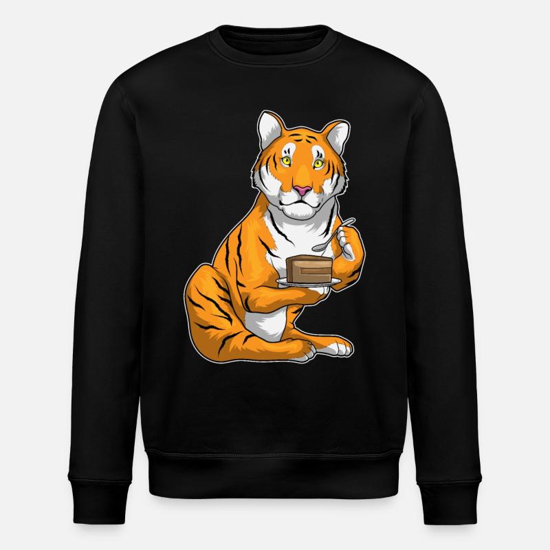 Tiger Kuchen - Stanley/Stella Unisex Bio-Sweatshirt ROLLER - Schwarz