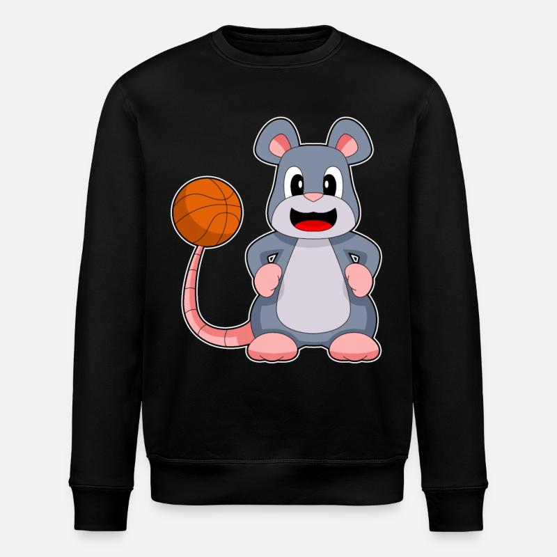 Souris Basketteur Basketteur - Sweat bio ROLLER Stanley/Stella Unisexe - noir