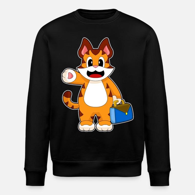 Tiger Unternehmer - Stanley/Stella Unisex Bio-Sweatshirt ROLLER - Schwarz