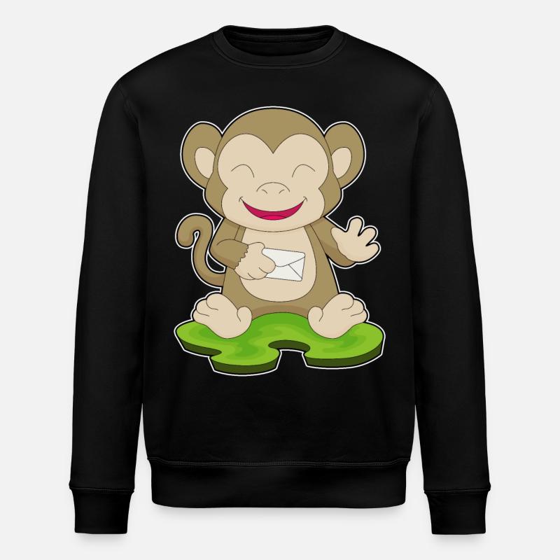 Lettre de singe - Sweat bio ROLLER Stanley/Stella Unisexe - noir