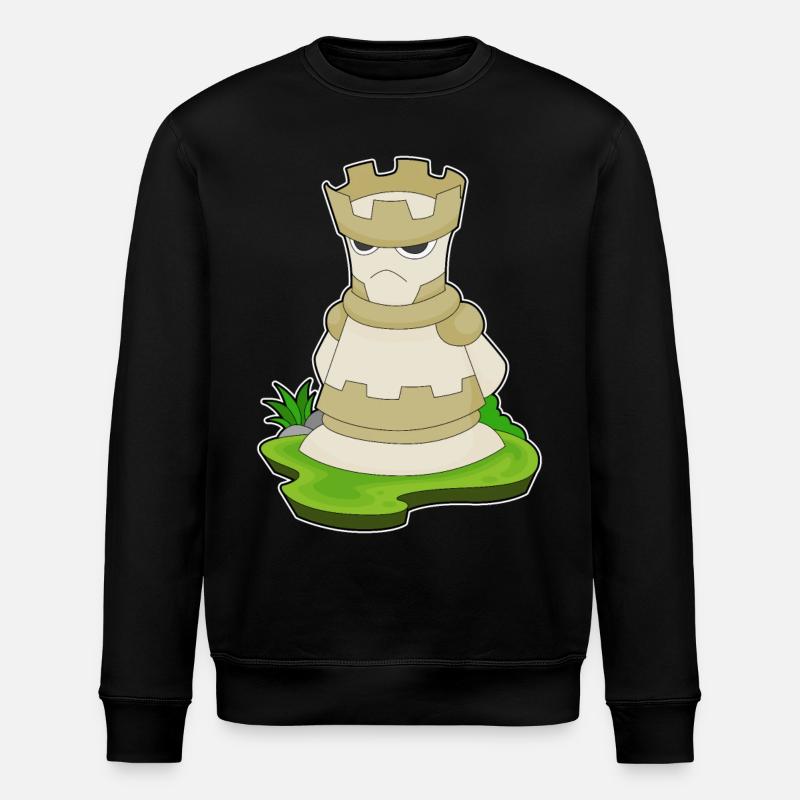 Pièce d’échecs Tour Échecs - Sweat bio ROLLER Stanley/Stella Unisexe - noir