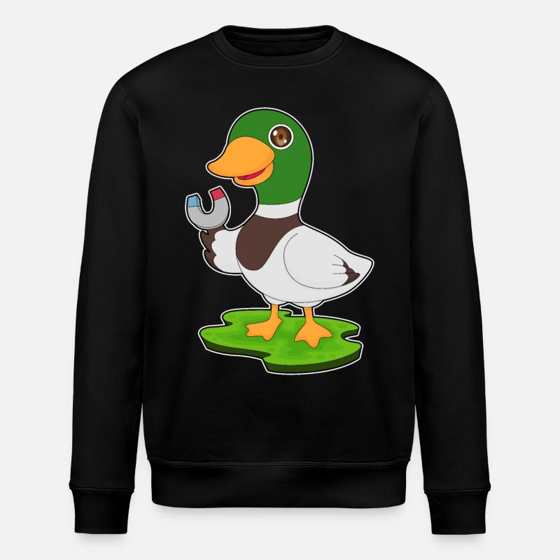 Aimant à canard - Sweat bio ROLLER Stanley/Stella Unisexe - noir
