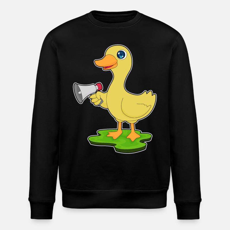 Mégaphone de canard - Sweat bio ROLLER Stanley/Stella Unisexe - noir