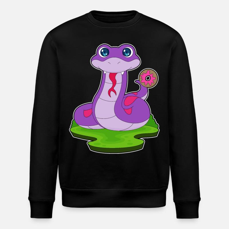 Beignet de serpent - Sweat bio ROLLER Stanley/Stella Unisexe - noir