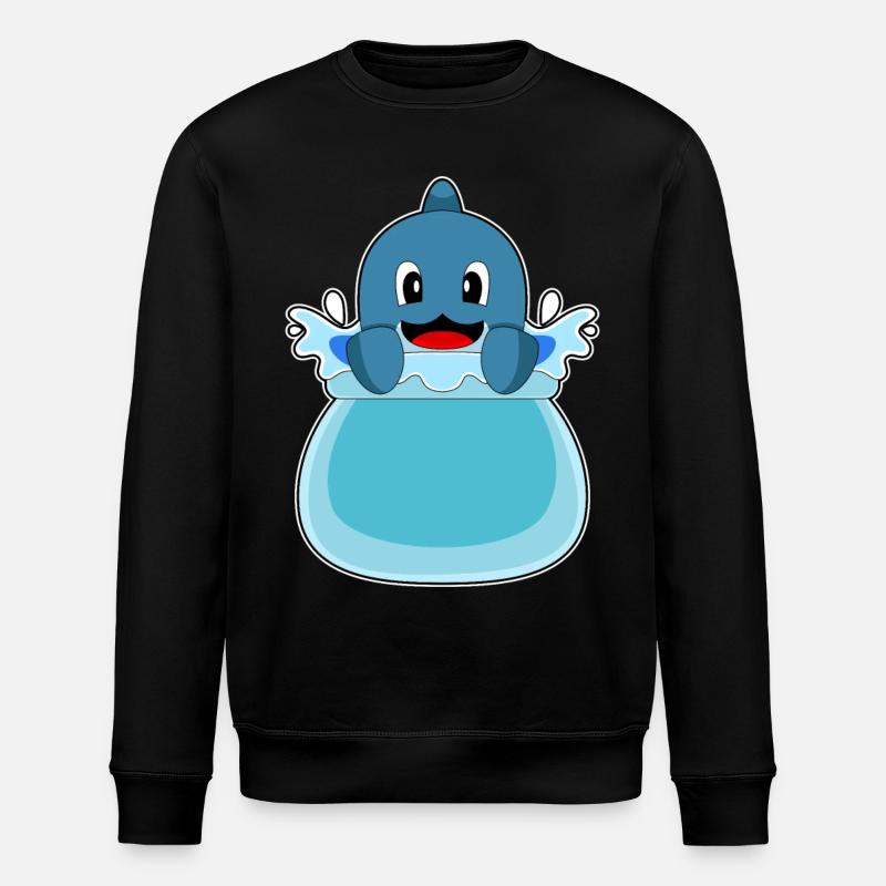 Dolphin Aquarium - Stanley/Stella ROLLER Unisex Organic Sweatshirt - black
