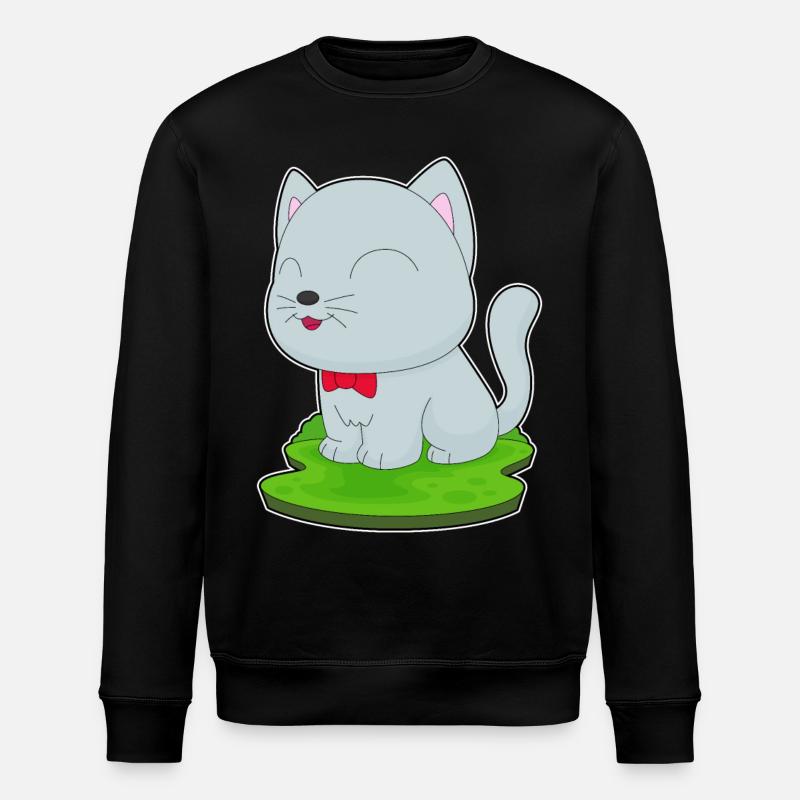 Noeud papillon chat - Sweat bio ROLLER Stanley/Stella Unisexe - noir