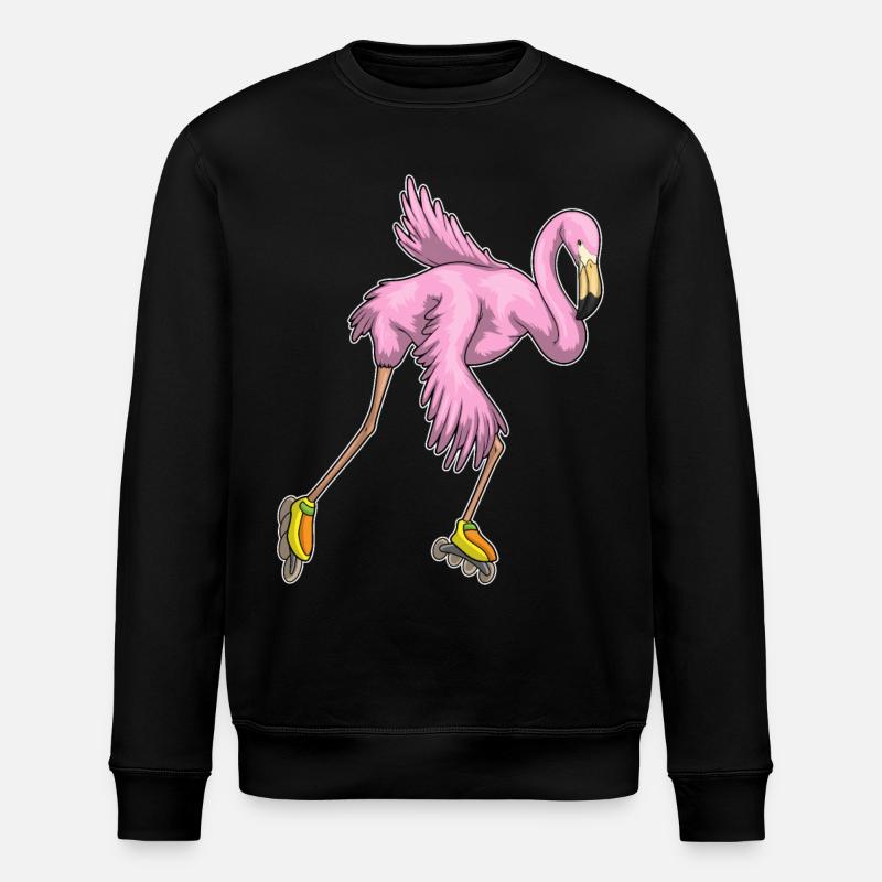 Flamingo Inline skating Rollschuhe - Stanley/Stella Unisex Bio-Sweatshirt ROLLER - Schwarz