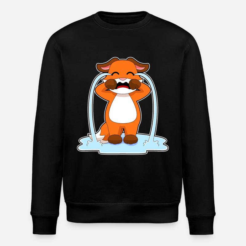 Fox cries - Stanley/Stella ROLLER Unisex Organic Sweatshirt - black