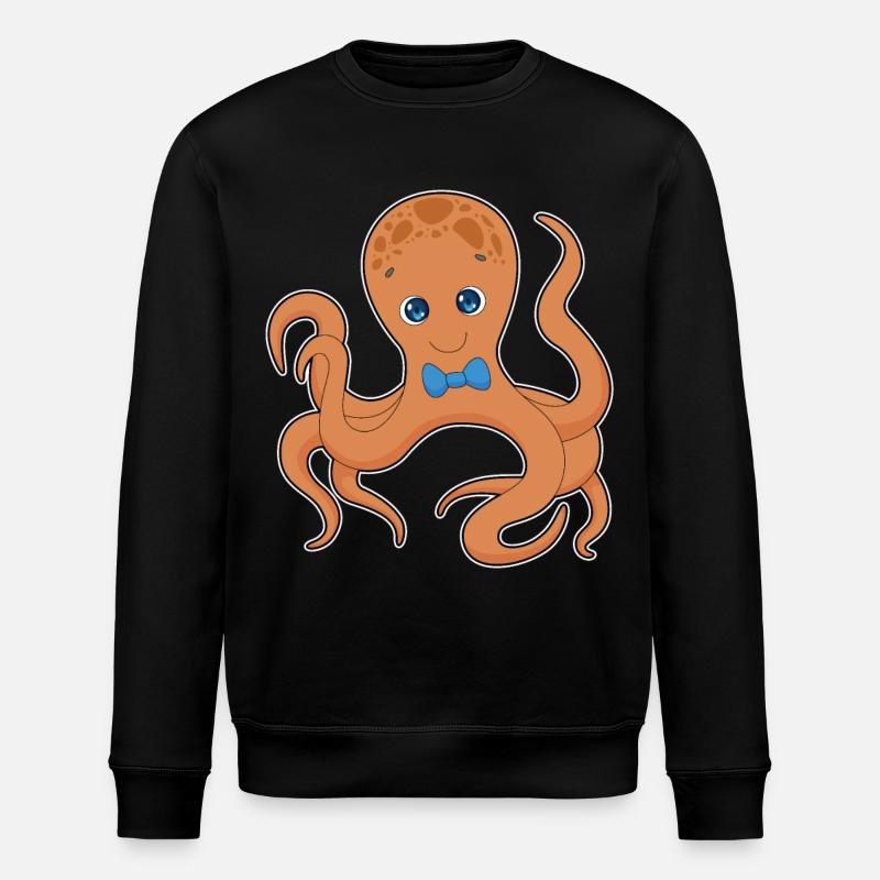 Octopus Gentleman Noeud papillon - Sweat bio ROLLER Stanley/Stella Unisexe - noir