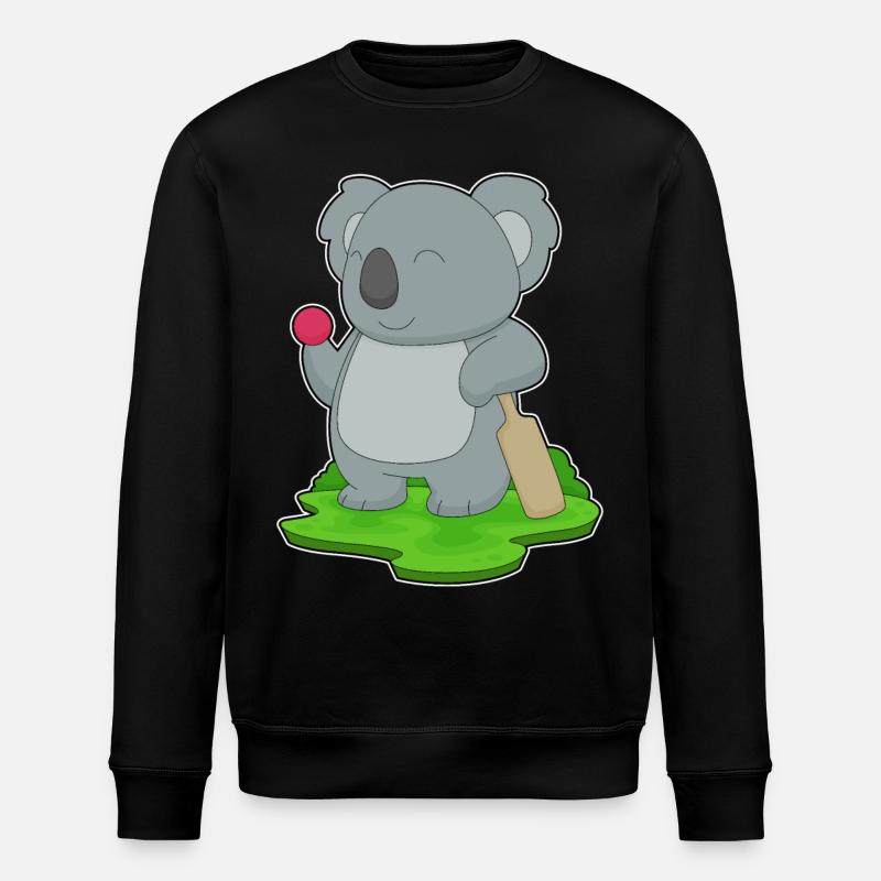 Koala Cricket Battes de cricket - Sweat bio ROLLER Stanley/Stella Unisexe - noir