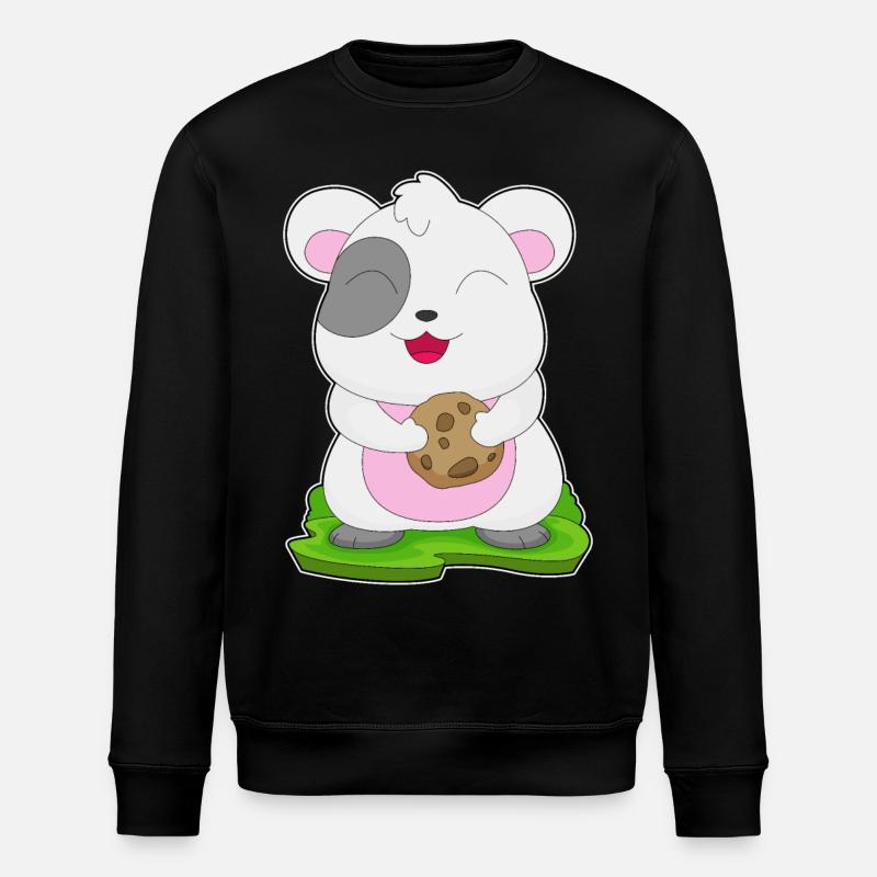 Biscuit hamster - Sweat bio ROLLER Stanley/Stella Unisexe - noir