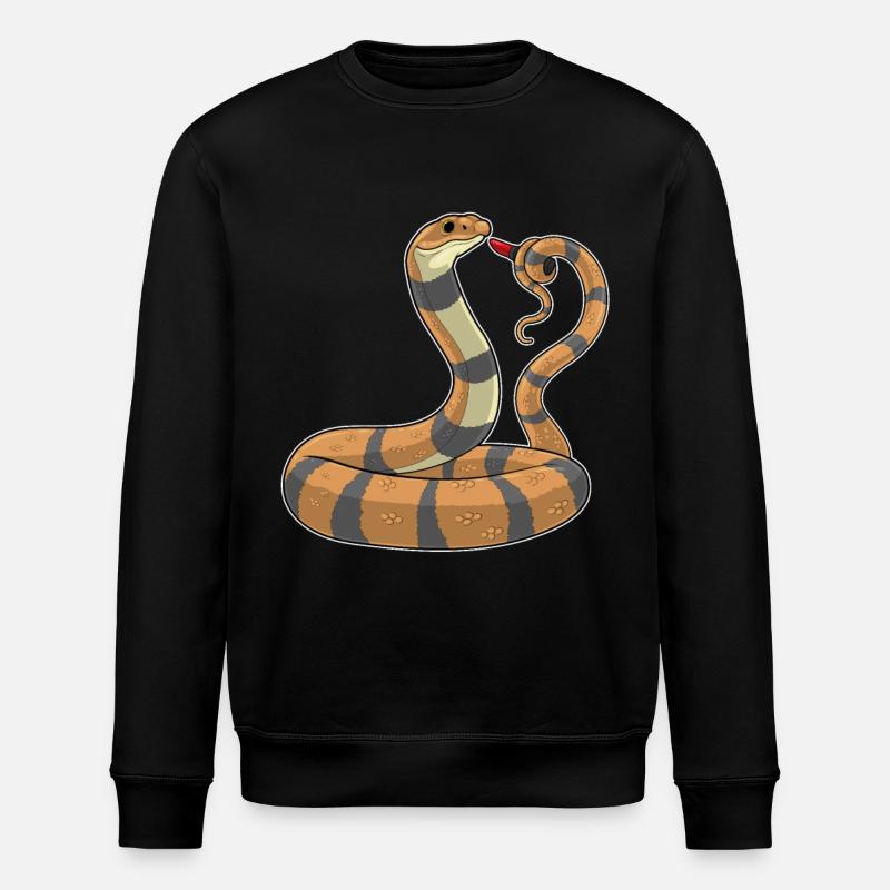 Snake Lipstick - Stanley/Stella ROLLER Unisex Organic Sweatshirt - black