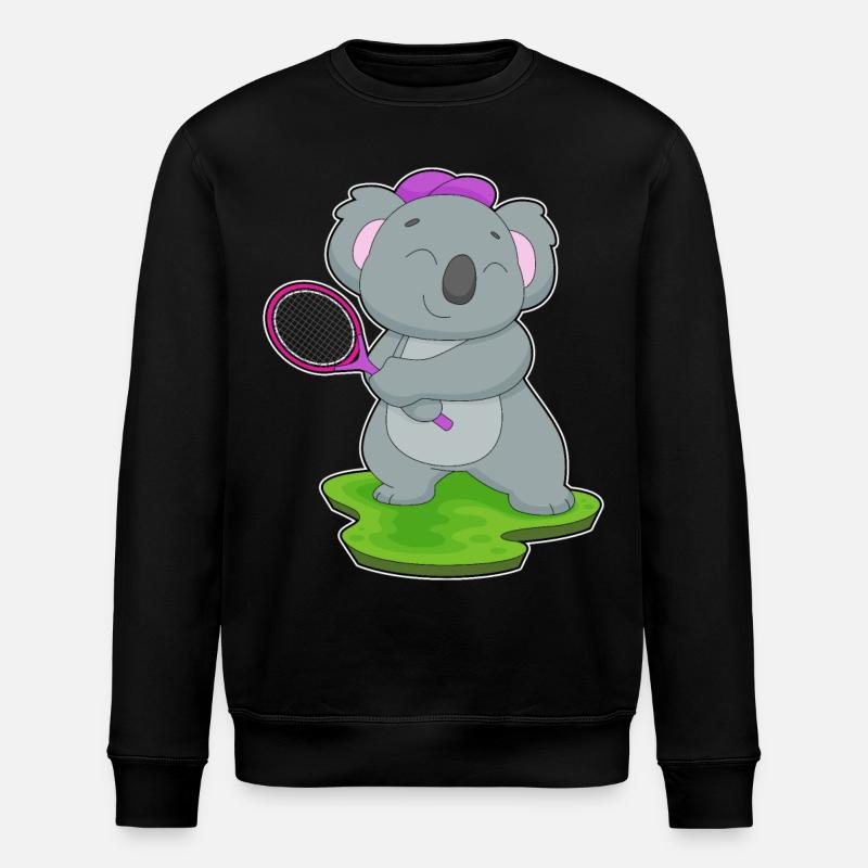 Koala Tennis Rackets - Stanley/Stella ROLLER Unisex Organic Sweatshirt - black