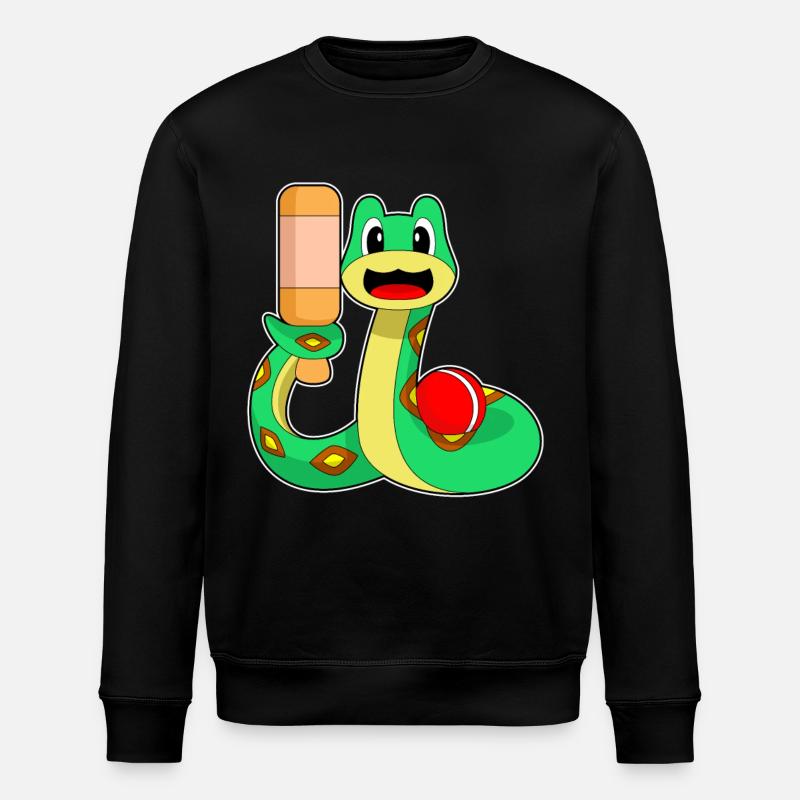 Serpent Cricket Batte de cricket - Sweat bio ROLLER Stanley/Stella Unisexe - noir