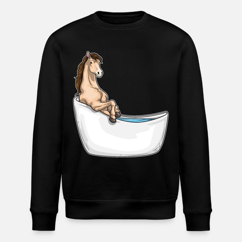 Baignoire pour chevaux - Sweat bio ROLLER Stanley/Stella Unisexe - noir