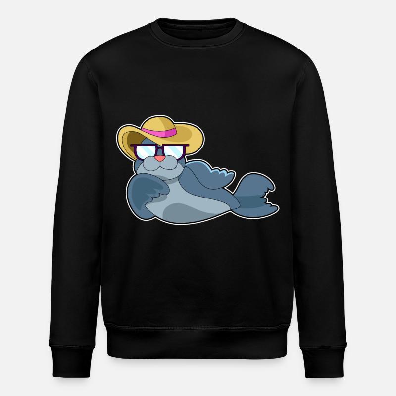 Seal Sunglasses - Stanley/Stella ROLLER Unisex Organic Sweatshirt - black