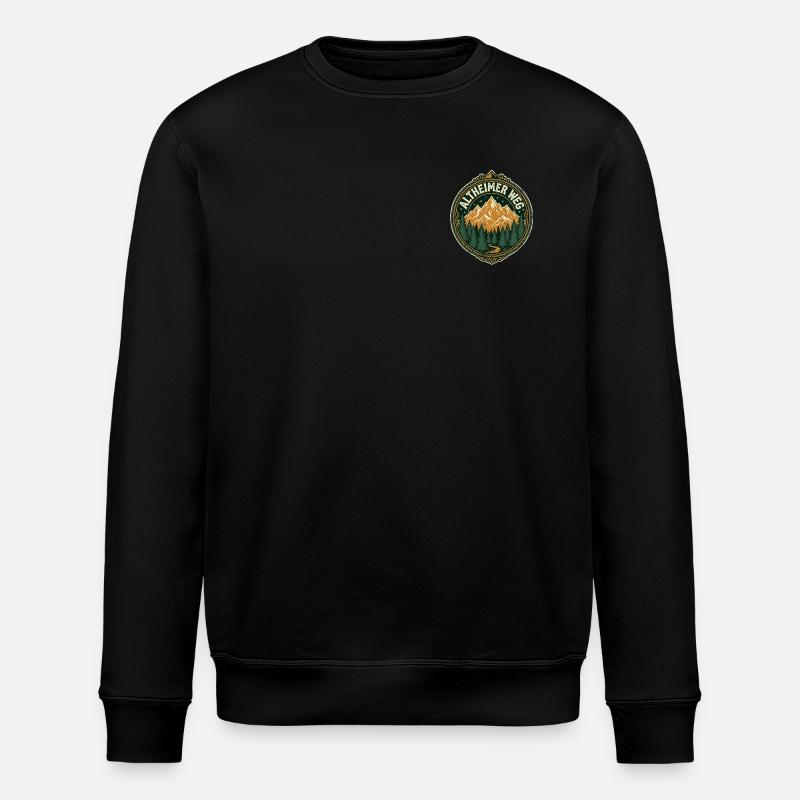 Wandern Berge - Stanley/Stella Unisex Bio-Sweatshirt ROLLER - Schwarz
