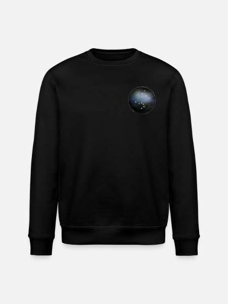 Zodiac - Leo - Universe - Stanley/Stella ROLLER Unisex Organic Sweatshirt - black